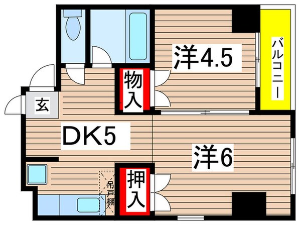 フロ－レス塚原ビルの物件間取画像